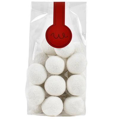 Mini snowballs - pose med sløyfe