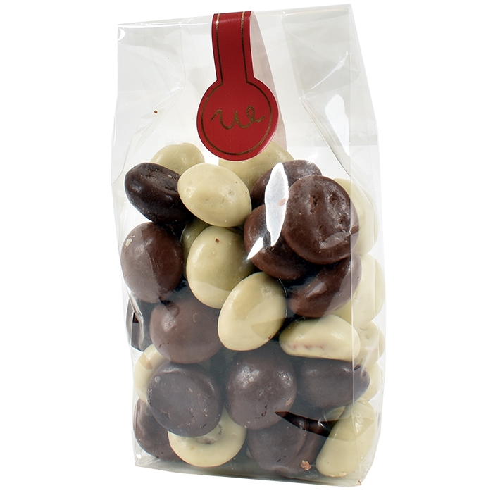 Peppernøtter i sjokolade i pose