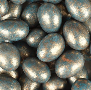 Mandel dragee - Blå - Mørk sjokolade