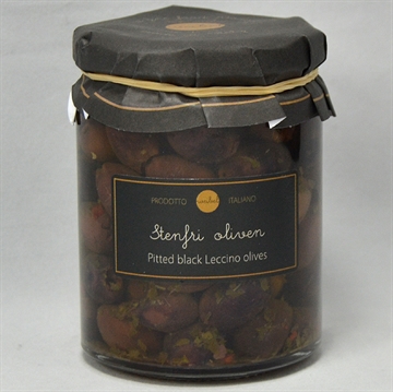 Stenfri oliven i olie - "Leccino"