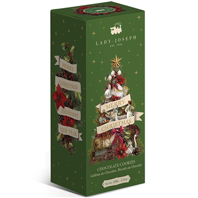 Christmas chocolate filled biscuits