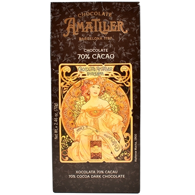 Amatller 70% sjokolade - 70g