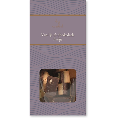Vanilje & sjokolade fudge i eske