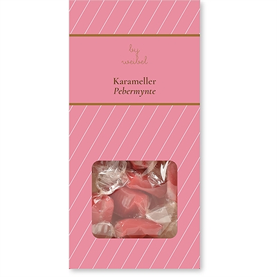 Peppermyntekarameller i eske